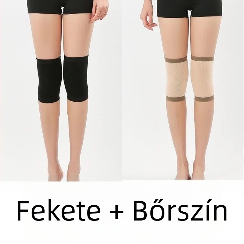 Térdvédők pamut-spandex anyagból, csúszásbiztos, vékony modell, felnőtteknek, sport használatra