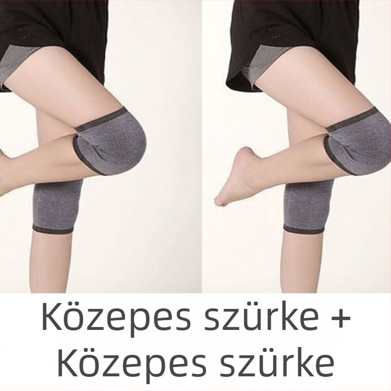 Térdvédők pamut-spandex anyagból, csúszásbiztos, vékony modell, felnőtteknek, sport használatra