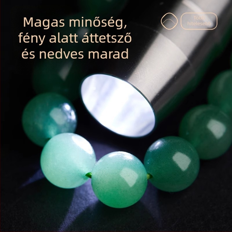 Aventurin geometriai alakú karkötő – uniszex, friss stílusú, gyöngyös ékszer