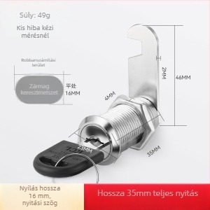 Zárócilinder fiókos szekrényekhez és fémszekrényekhez — Modell M-75, cinkötvözet, modern egyszerű stílus