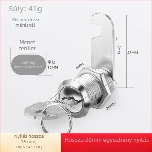 Zárócilinder fiókos szekrényekhez és fémszekrényekhez — Modell M-75, cinkötvözet, modern egyszerű stílus