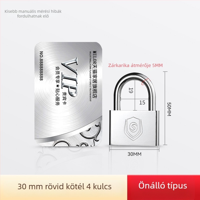 Zárócilinder fiókos szekrényekhez és fémszekrényekhez — Modell M-75, cinkötvözet, modern egyszerű stílus