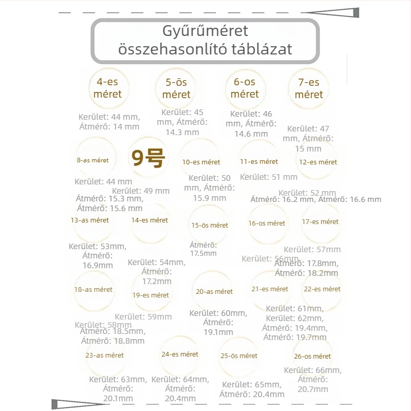Aranyozott réz gyűrű érme motívummal és moissanittal, nőknek, stacking gyűrű, baráti ajándék