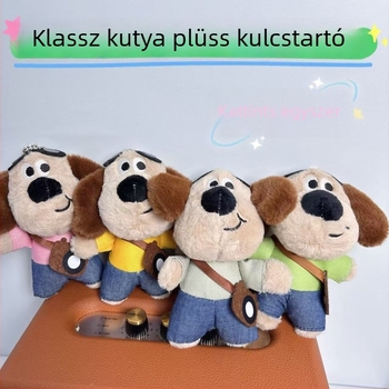 Cuki kis bolyhos kutyus medál táskára és kulcstartóra