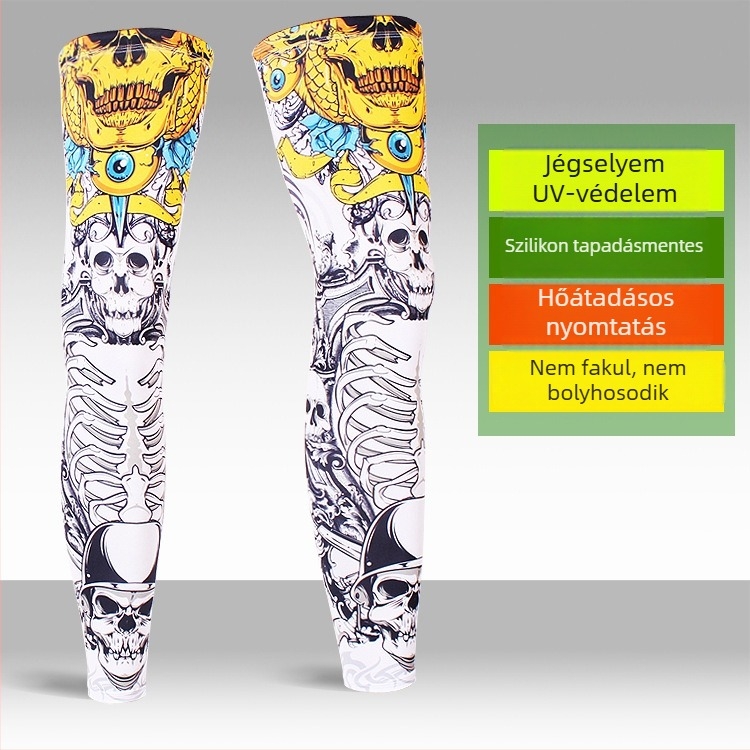 Sportos láb- és talpvédők UV-védelemmel, hosszú fazon, Lycra-Spandex anyag, horgászatért, kerékpározásért és kosárlabdázásért