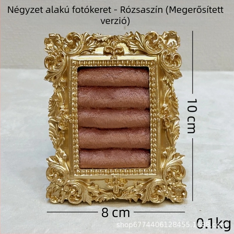 Vintage ékszerkialakító állvány – fém szerkezet, velúr bevonat, négyszögletes kialakítás, egy darabból, vas- művészeti kivitelezés