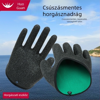 Horgász kesztyű tövis elleni védelemmel, súly 40 g