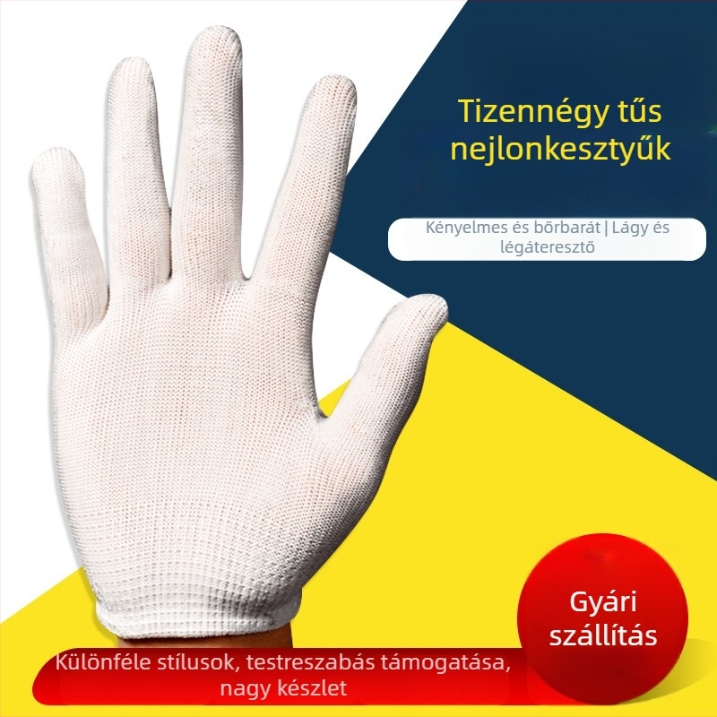 Xiangtai munkavédelmi kesztyű gyári használatra, 130-160 g, zacskóban csomagolva