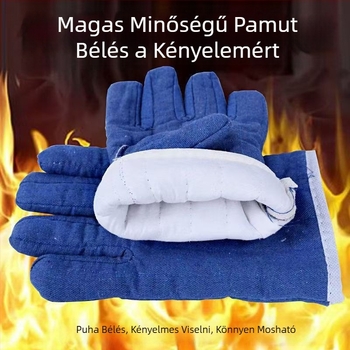 Munkavédelmi kesztyűk, pamutból, kopásálló hegesztéshez, 350 g