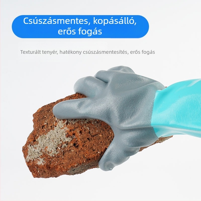 Olajálló csúszásmentes munkakesztyűk, sav- és lúgálló, 200 g