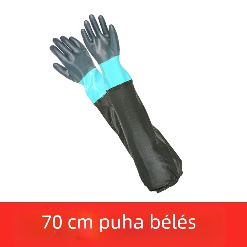 Olajálló csúszásmentes munkakesztyűk, sav- és lúgálló, 200 g