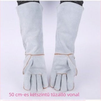 Hegesztő kesztyűk, tehénbőr, Yingshuo márka, elektromos hegesztéshez, hajóépítés és építkezési helyszínek