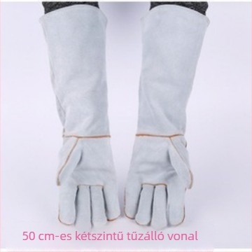 Hegesztő kesztyűk, tehénbőr, Yingshuo márka, elektromos hegesztéshez, hajóépítés és építkezési helyszínek