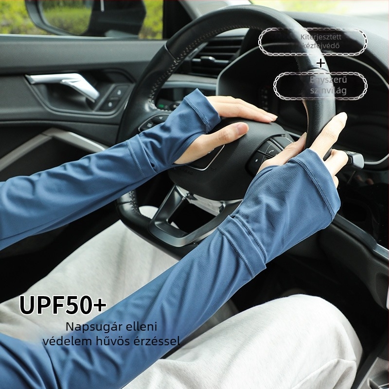 Férfi napvédő karvédők autóvezetéshez és kerékpározáshoz, nylon anyagból, UV védelem, tavasz 2025
