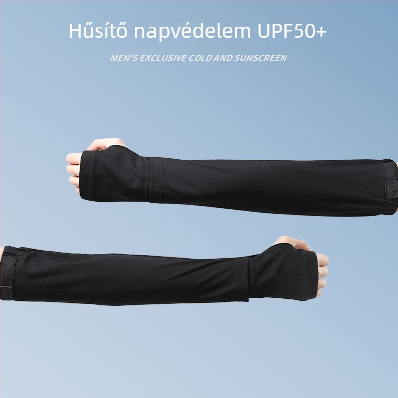 Férfi napvédő karvédők autóvezetéshez és kerékpározáshoz, nylon anyagból, UV védelem, tavasz 2025