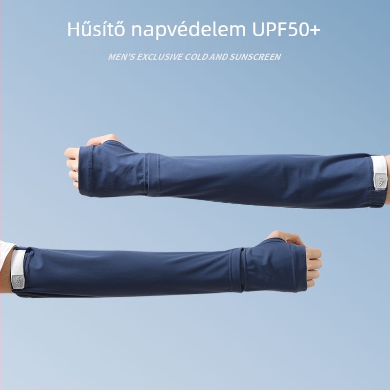 Férfi napvédő karvédők autóvezetéshez és kerékpározáshoz, nylon anyagból, UV védelem, tavasz 2025
