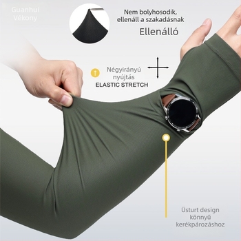 Napsugárvédő karpánt, lélegző nylon, UV védelem, eredeti dizájn, tavasz 2025