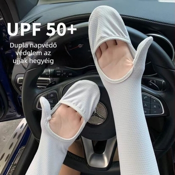Nyári kerékpáros UV-védő karvédők, lélegző Ice hemp anyag, nylon–viszkóz keverék (>96% tartalom)