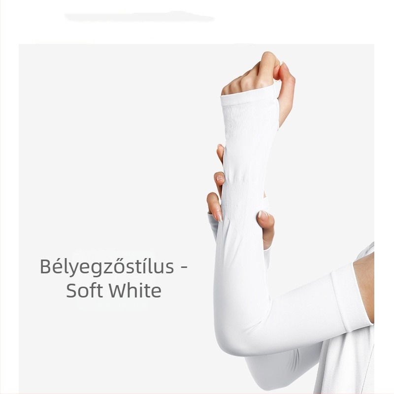 Uniszex UV-védős karvédők, hosszúak, egyszínűek, Spandex/Lycra anyagból, szabadtéri sportokra (kerékpár, túra, futás, horgászat)