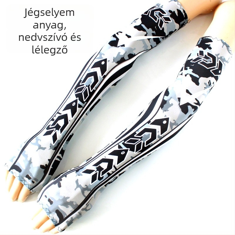 Kültéri karvédő ujjvédő kamufláž mintával, Milk Silk anyagból, uniszex, felnőtteknek