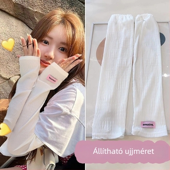 Ice Silk karvédő, UV védelem, vékony, laza szabás nyárra, poliészter-ice silk 11-20%