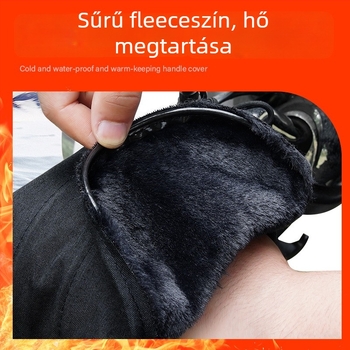 Elektromos jármű kormányvédő - velúr anyag, vastag téli kialakítás, szélvédő és hőszigetelés, TDGO