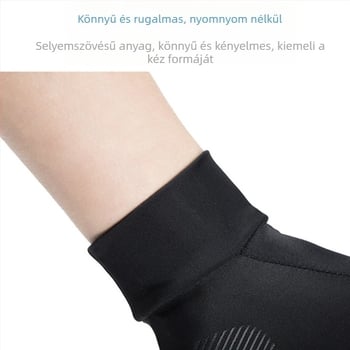 Félujjas napvédő kerékpáros kesztyű, Ice Silk és poliészter, csúszásmentes, 2023 tavasz