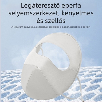 Nőknek készült teljes arcú selyem napvédő maszk, UV védelem, nyári könnyű kivitel, érzékeny bőrre, 100% selyem