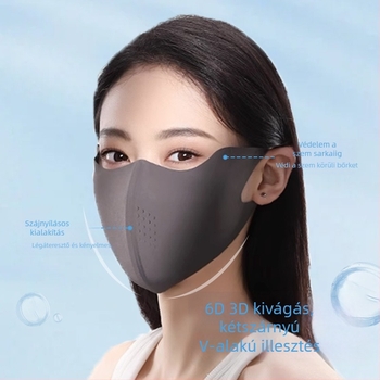 Napsütöt védő 6D varrat nélküli maszk nőknek – 3D arcmaszk, nejlon anyag, 71-80% nylon tartalom, 2025 tavasz