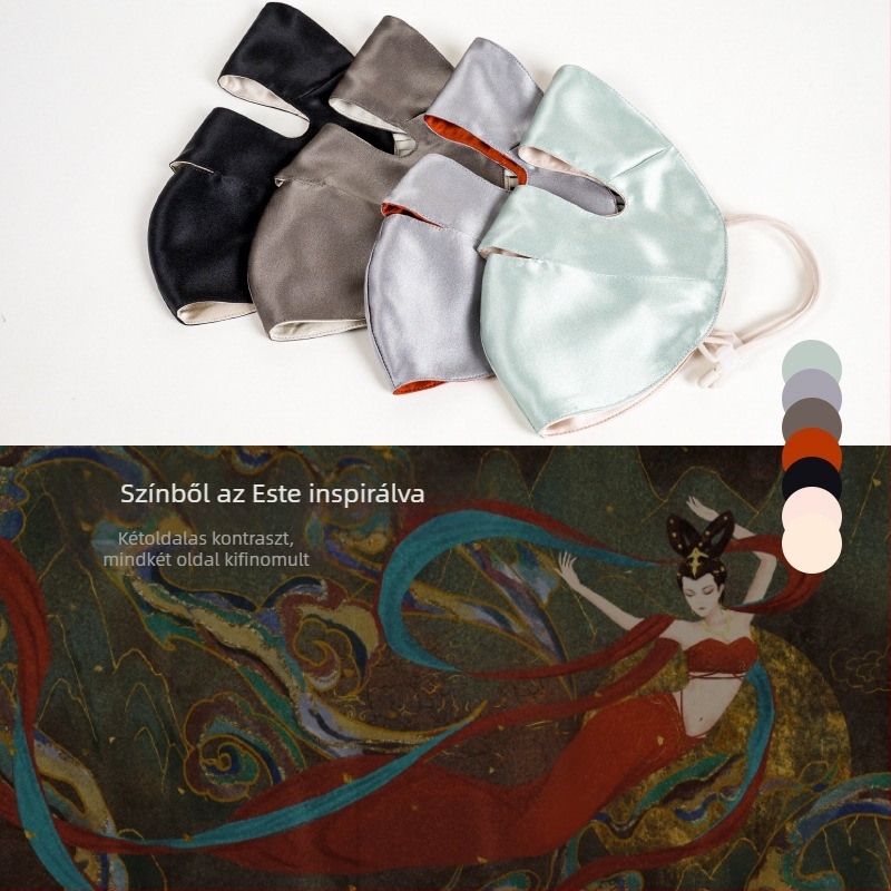 100% selyemből készült teljes arcmaszk a napsugár elleni védelemért, kerékpárhoz és vezetéshez, nyár