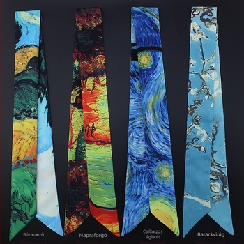 Van Gogh által inspirált sál táskákhoz, twill poliészter, márka MCMATO, stílus Fashion Commuter