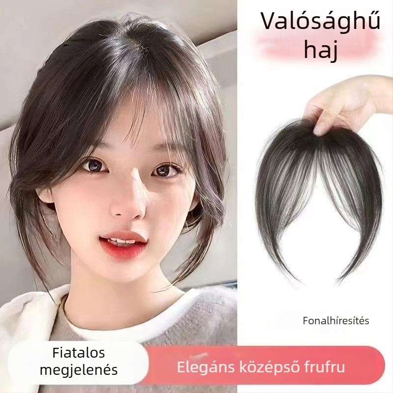 Fejfedő francia stílusú frufruval, volumen paróka és tökéletesen illeszkedő homlok — 2025 tavasz