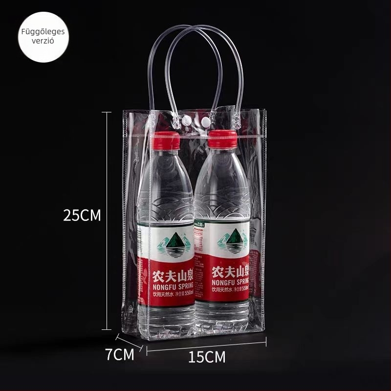 Oda átlátszó PVC tote táska — mindennapi ajándék táska, dupla vastagságú 24, származás: Wenzhou, Kína