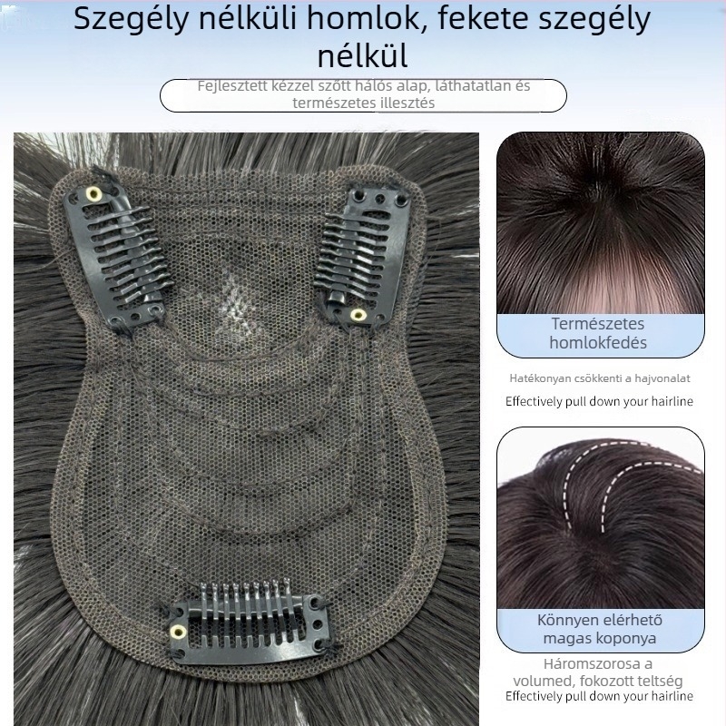 Női paróka Qi frufruval, rajzfilmszerű stílusban, magas koronával, hőálló szintetikus hajból, mechanikus kivitelezés, nem festhető