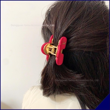 Kézzel készített réz hajcsipesz rézötvözet betéttel nőknek – fejfedő kiegészítő, friss és édes stílus