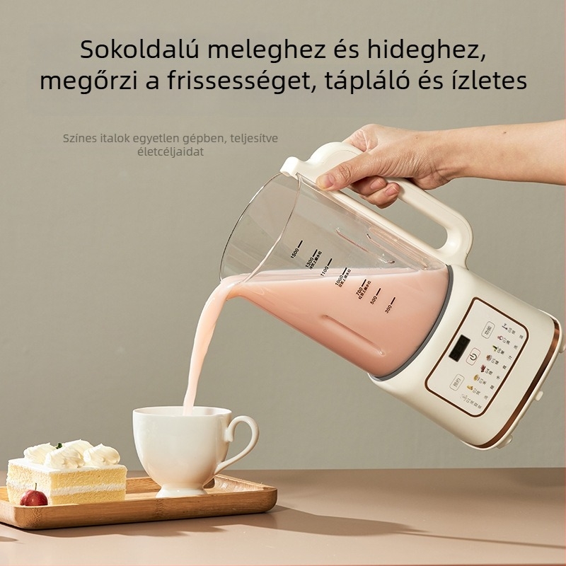 WIFER HX-DJ09 Szójaital készítő titánium bevonatú, tapadásmentes alsó fűtőlemez, 1,8 L kapacitás, antibakteriális, nincs áztatás