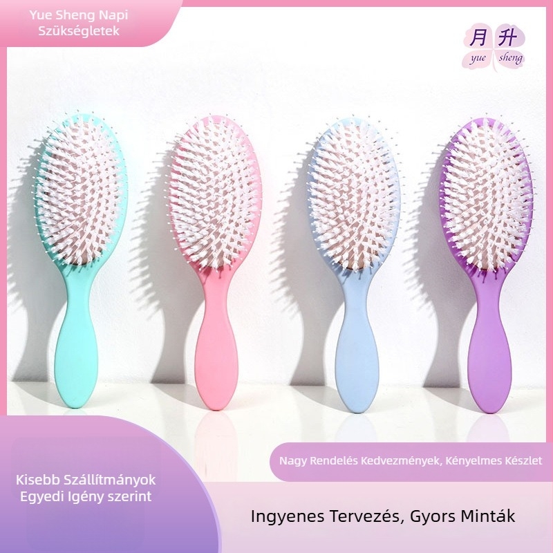 ABS masszázs fésű légpárnás, matt felület, gyerekeknek, növeli a gyökerek volumenét, simítja a hajat, magánmárka engedéllyel