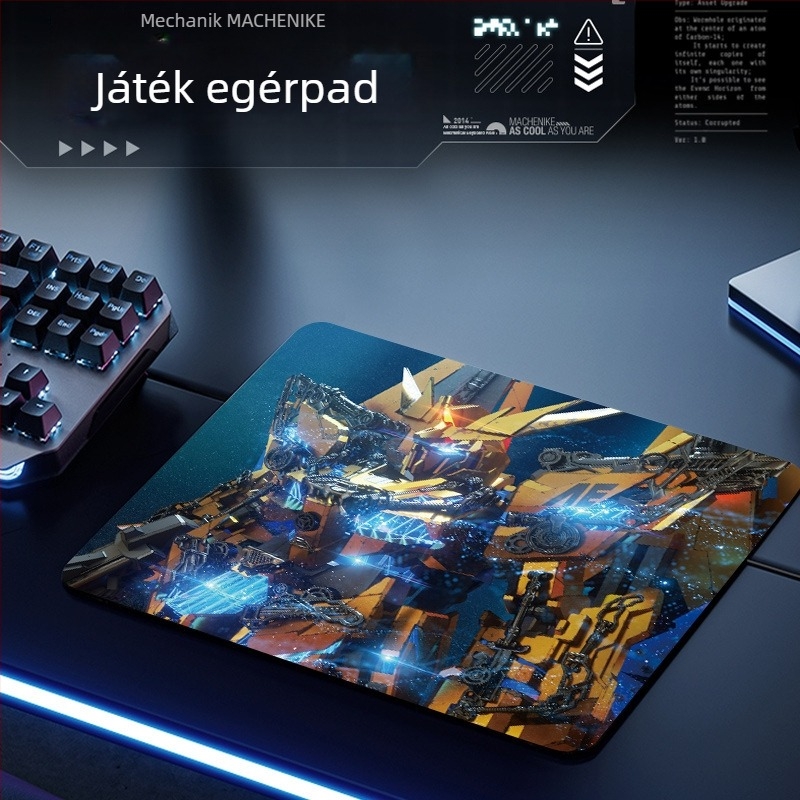 Gundam Rajzfilm Egérpad, Kétoldalas Gumiból Készült Asztal Pad, Csúszásmentes, Modell F-A5, Logóval