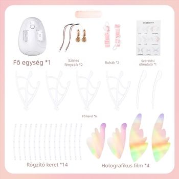 Jia pai LED világító szárnyak – hátoldali dísz lányoknak, 15–35 évesek