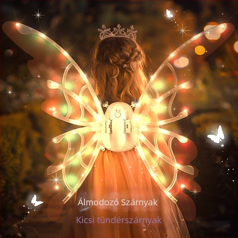 Jia pai LED világító szárnyak – hátoldali dísz lányoknak, 15–35 évesek