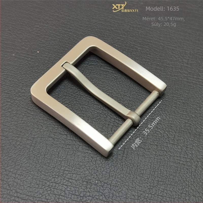 Xinxin Titanium márkájú tűcsattú övcsat, tiszta titán, mind a négy évszakban, üzleti casual