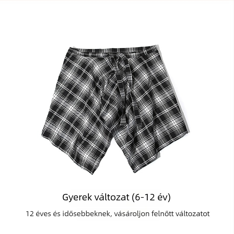 Gyerekeknek szánt hip-hop utcai táncnadrág, hem részlettel, derék díszítéssel, egész éves viselet, dupla körgyűrűs csattal