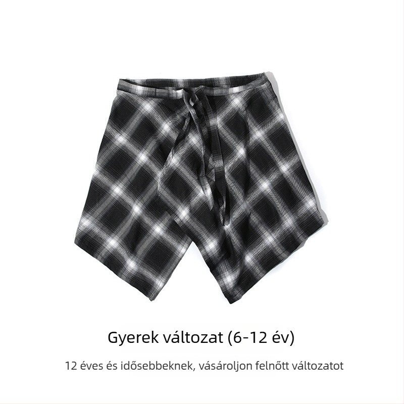 Gyerekeknek szánt hip-hop utcai táncnadrág, hem részlettel, derék díszítéssel, egész éves viselet, dupla körgyűrűs csattal