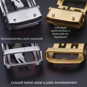 Automata övcsat, 304 rozsdamentes acélból, univerzális stílus, kültéri használatra, testreszabható