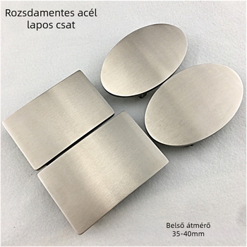 Réz övcsat, sima csat, ovális és négyzet alakú, szabadidős stílus