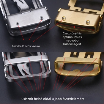 Gu Li rozsdamentes acél övcsat automata, testreszabható, kültéri használatra