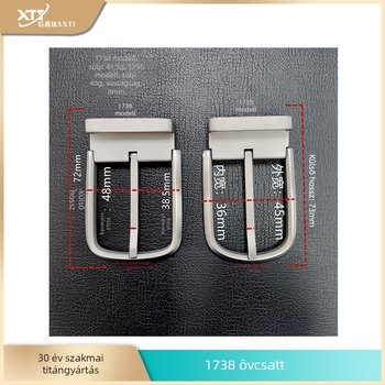 Tiszta titán övcsat, Xinxin Titanium márka, üzleti stílus, csavaros záródás