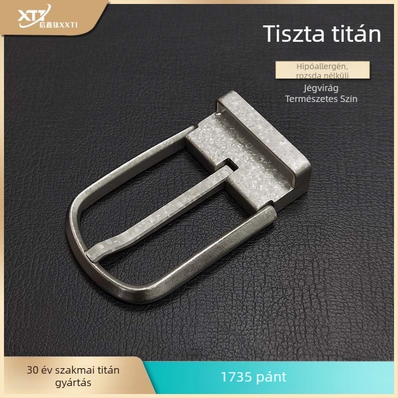 Tiszta titán övcsat, Xinxin Titanium márka, üzleti stílus, csavaros záródás