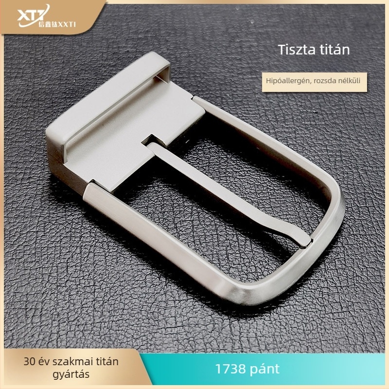 Tiszta titán övcsat, Xinxin Titanium márka, üzleti stílus, csavaros záródás