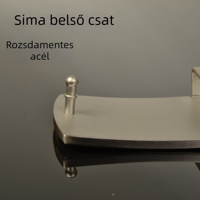 Övcsat, rozsdamentes acél, sima felület, mindennapi és sokoldalú nadrágokhoz